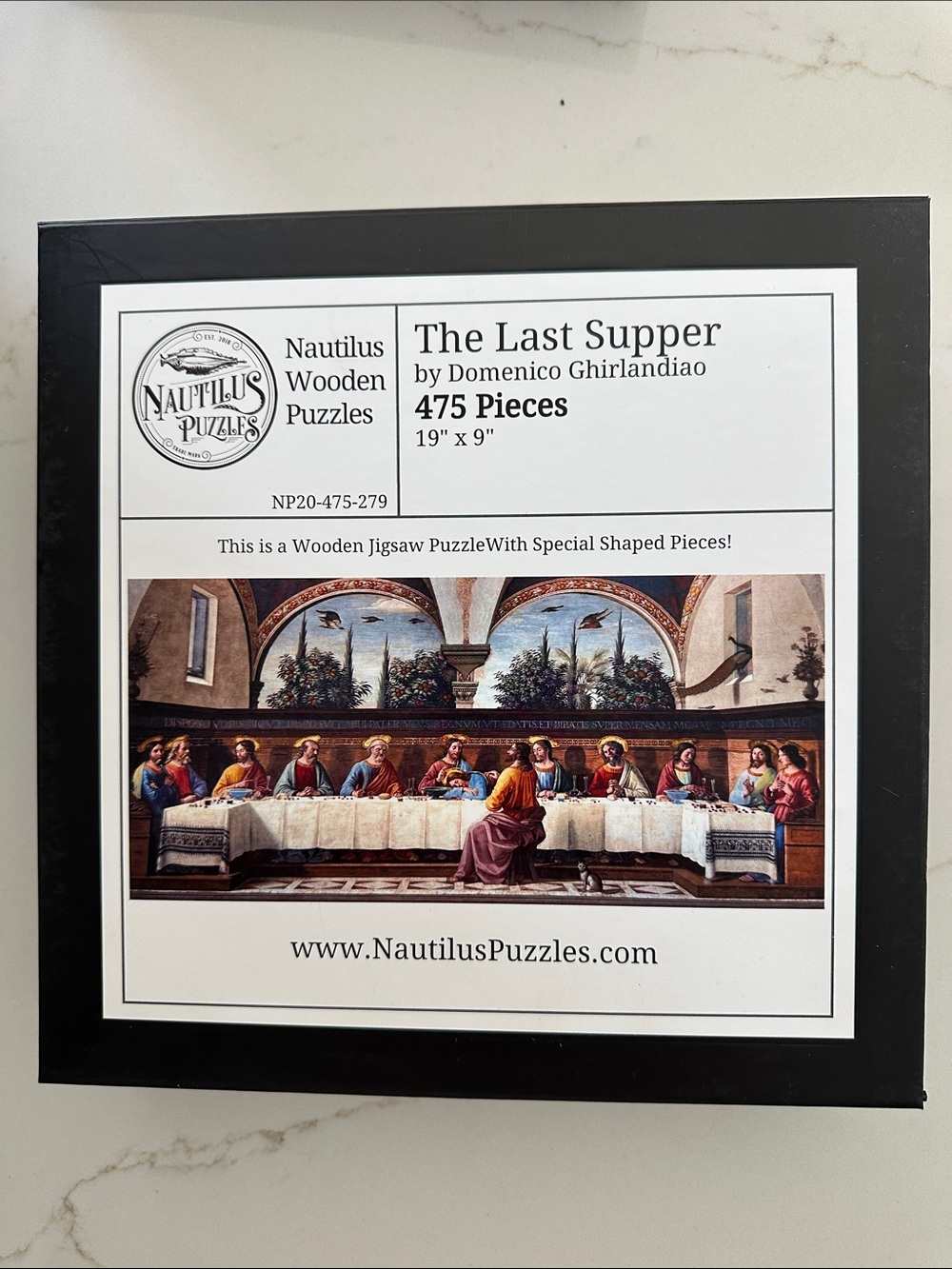 Nautilus The Last Supper Wooden Puzzle - Black, White, Multicolor